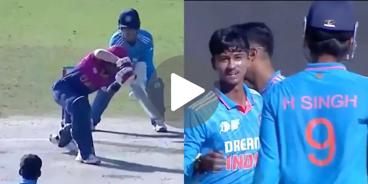 [Watch] India's U19 Star Hardik Raj Makes Jadeja Proud With Crucial Breakthrough In Asia Cup